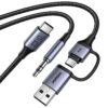 Αντάπτορας ήχου USB-C σε 3.5mm και 1xUSB-C/USB M/M UGREEN CM772 45009 | Αξεσουάρ | elabstore.gr