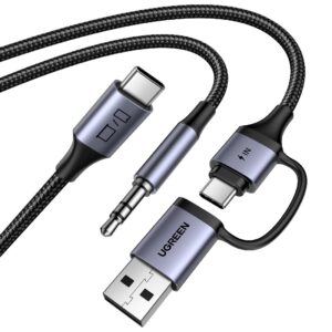 Αντάπτορας ήχου USB-C σε 3.5mm και 1xUSB-C/USB M/M UGREEN CM772 45009 | Αξεσουάρ | elabstore.gr