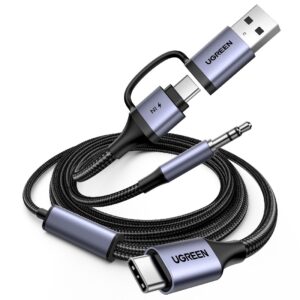 Αντάπτορας ήχου USB-C σε 3.5mm και 1xUSB-C/USB M/M UGREEN CM772 45009 | Αξεσουάρ | elabstore.gr