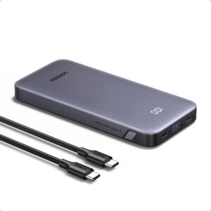 Power Bank 10000mAh PD 30W UGREEN PB535 55994B 3 Θέσεων, με καλώδιο USB-C 60W Γκρι | Φόρτιση | elabstore.gr