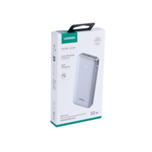 Power Bank 10000mAh PD 30W UGREEN PB535 55994B 3 Θέσεων, με καλώδιο USB-C 60W Γκρι | Φόρτιση | elabstore.gr