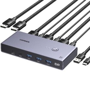 KVM Switch 2 θέσεων USB/DP UGREEN CM695 25962 | Επέκτασης Εικόνας | elabstore.gr