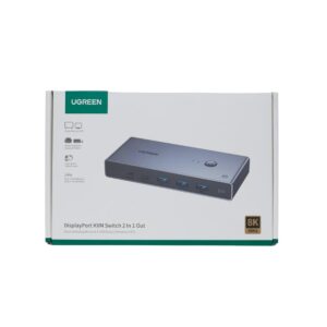 KVM Switch 2 θέσεων USB/DP UGREEN CM695 25962 | Επέκτασης Εικόνας | elabstore.gr