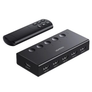 HDMI Switch 5 θέσεων 4K/60Hz UGREEN CM568 90512, με USB-C τροφοδοσία | Επέκτασης Εικόνας | elabstore.gr