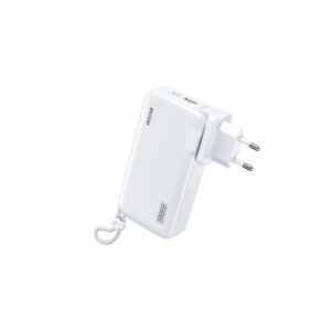 Power Bank 10000mAh PD 22,5W WK WP-118 2 Θέσεων, με καλώδιο Lighting/USB-C Λευκό | Φόρτιση | elabstore.gr