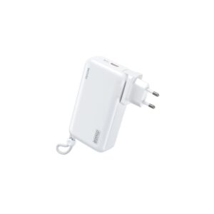 Power Bank 20000mAh PD 22,5W WK WP-119 2 Θέσεων, με καλώδιο Lighting/USB-C Λευκό | Φόρτιση | elabstore.gr
