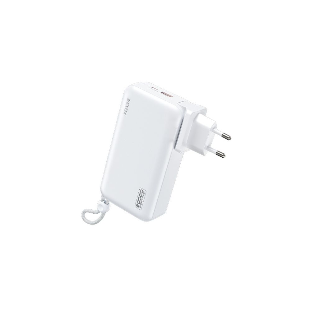 Power Bank 20000mAh PD 22,5W WK WP-119 2 Θέσεων, με καλώδιο Lighting/USB-C Λευκό | eLabstore.gr Power Bank 20000mAh PD 22,5W WK WP-119 2 Θέσεων, με καλώδιο Lighting/USB-C Λευκό | Φόρτιση | elabstore.gr