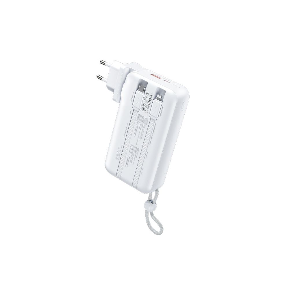 Power Bank 20000mAh PD 22,5W WK WP-119 2 Θέσεων, με καλώδιο Lighting/USB-C Λευκό | eLabstore.gr Power Bank 20000mAh PD 22,5W WK WP-119 2 Θέσεων, με καλώδιο Lighting/USB-C Λευκό | Φόρτιση | elabstore.gr