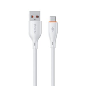 Καλώδιο Φόρτισης WK WDC-67a USB σε USB-C PD 66W 1m Λευκό | Καλώδια | elabstore.gr
