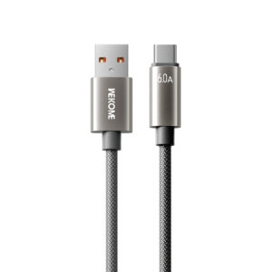 Καλώδιο Φόρτισης WK WDC-63a USB σε USB-C PD 66W 1.2m Γκρι | Καλώδια | elabstore.gr