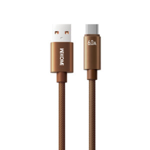 Καλώδιο Φόρτισης WK WDC-63a USB σε USB-C PD 66W 1.2m Καφέ | Καλώδια | elabstore.gr