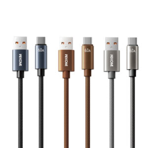 Καλώδιο Φόρτισης WK WDC-63a USB σε USB-C PD 66W 1.2m Καφέ | Καλώδια | elabstore.gr