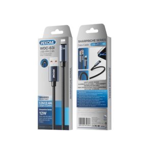 Καλώδιο Φόρτισης WK WDC-63i USB σε Lightning 1.2m Μαύρο | Καλώδια | elabstore.gr