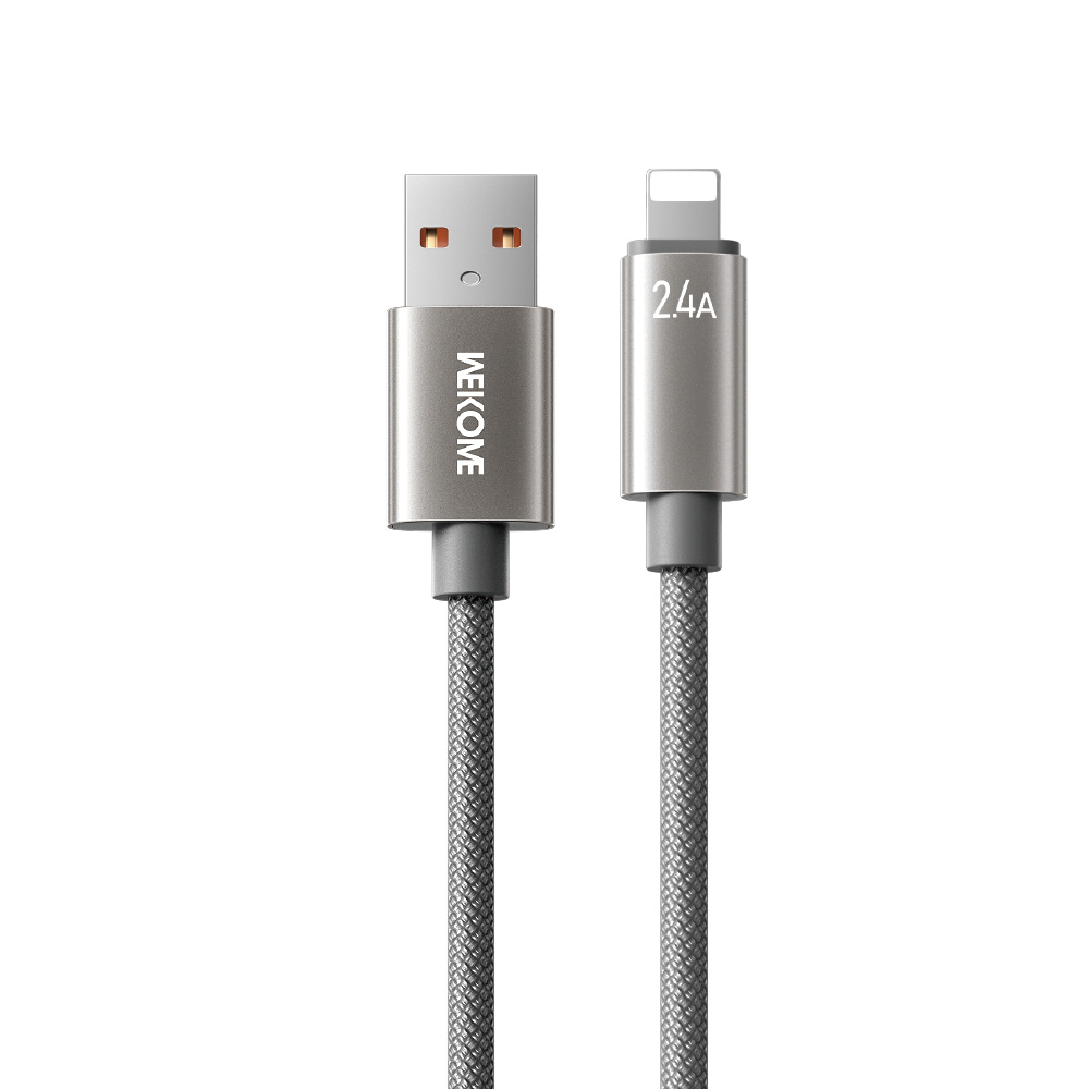 Καλώδιο Φόρτισης WK WDC-63i USB σε Lightning 1.2m Γκρι | eLabstore.gr Καλώδιο Φόρτισης WK WDC-63i USB σε Lightning 1.2m Γκρι | Καλώδια | elabstore.gr