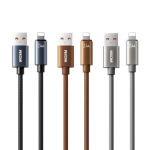 Καλώδιο Φόρτισης WK WDC-63i USB σε Lightning 1.2m Καφέ | Καλώδια | elabstore.gr