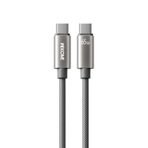 Καλώδιο Φόρτισης WK WDC-64 USB-C σε USB-C PD 65W 1.2m Γκρι | Καλώδια | elabstore.gr
