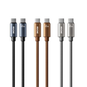 Καλώδιο Φόρτισης WK WDC-64 USB-C σε USB-C PD 65W 1.2m Γκρι | Καλώδια | elabstore.gr