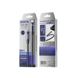 Καλώδιο Φόρτισης WK WDC-65 USB-C σε Lightning PD 35W 1.2m Μαύρο | Καλώδια | elabstore.gr