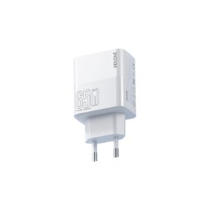 Φορτιστής Σπιτιού GaN PD 65W WK WP-U66 3 Θέσεων Λευκό | Φόρτιση | elabstore.gr