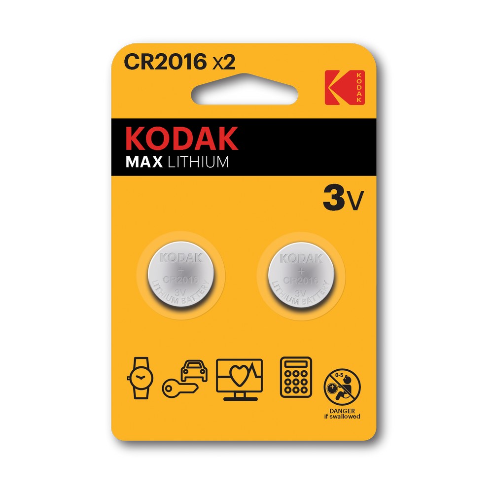 Μπαταρίες Λιθίου Kodak CR2016 (2τμχ) | eLabstore.gr Μπαταρίες Λιθίου Kodak CR2016 (2τμχ) | Παρελκόμενα | elabstore.gr