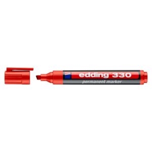 EDDING ανεξίτηλος μαρκαδόρος 330, 1-5mm, επαναγεμιζόμενος, κόκκινος | Αναλώσιμα - Είδη Γραφείου | elabstore.gr