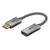 GOOBAY αντάπτορας DisplayPort σε HDMI 75271, 4K/60Hz, 0.2m, γκρι | Καλώδια - Αντάπτορες | elabstore.gr