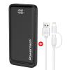 POWERTECH power bank με οθόνη & καλώδιο USB σε Micro/Lightning BNDL-0197, 10000mAh | Αξεσουάρ κινητών | elabstore.gr