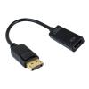 POWERTECH αντάπτορας DisplayPort σε HDMI CAB-DP076, 4K/60Hz, 0.1m, μαύρος | Καλώδια - Αντάπτορες | elabstore.gr