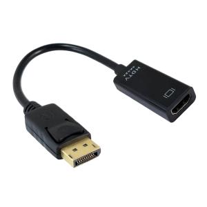 POWERTECH αντάπτορας DisplayPort σε HDMI CAB-DP076, 4K/60Hz, 0.1m, μαύρος | Καλώδια - Αντάπτορες | elabstore.gr