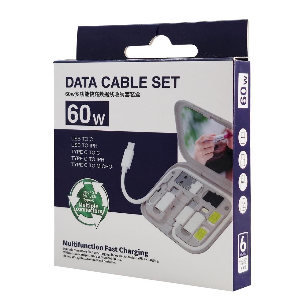 POWERTECH all in one κιτ φόρτισης με καλώδιο & αντάπτορες CAB-U162, 60W, 30cm, μαύρο | eLabstore.gr POWERTECH all in one κιτ φόρτισης με καλώδιο & αντάπτορες CAB-U162, 60W, 30cm, μαύρο | Καλώδια - Αντάπτορες | elabstore.gr