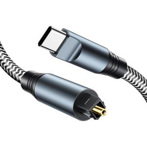 POWERTECH καλώδιο ήχου USB-C σε Toslink CAB-UC091, 1m, γκρι | Καλώδια - Αντάπτορες | elabstore.gr