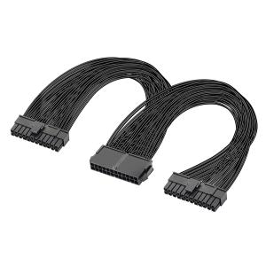 POWERTECH καλώδιο μητρικής 24pin σε 2x 24pin CAB-W052, 0.25m | Καλώδια - Αντάπτορες | elabstore.gr