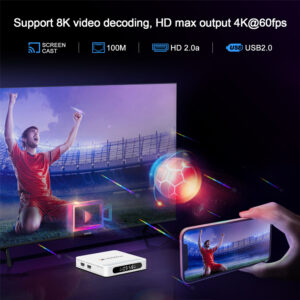 H96 MAX TV Box H618 Plus, 8K, 4/32GB, WiFi 6, Bluetooth, Android 14 | eLabstore.gr