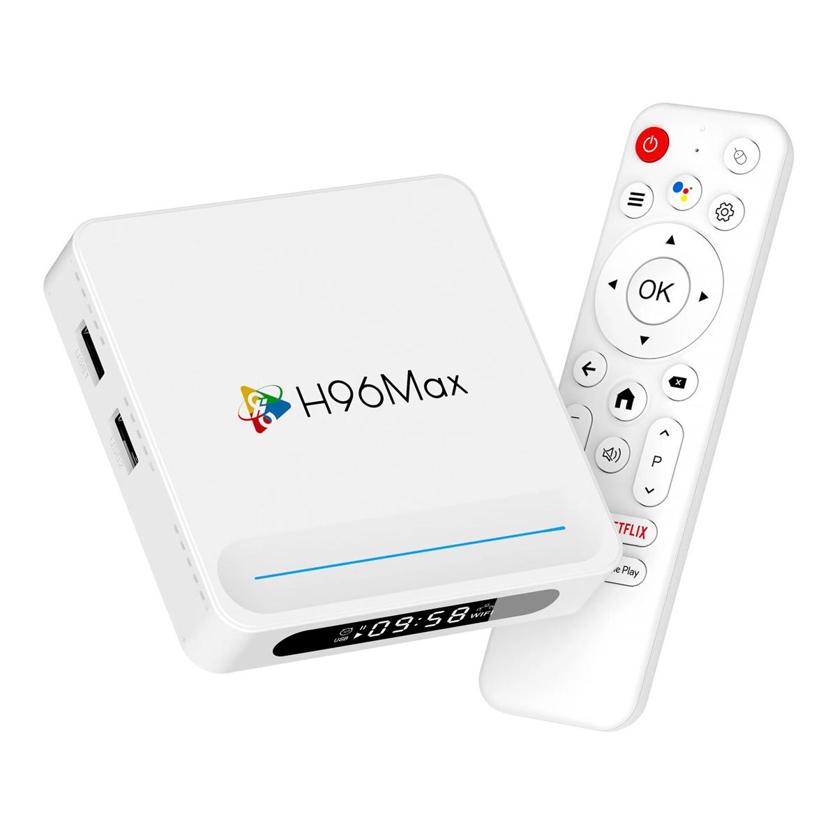 H96 MAX TV Box H618 Plus, 8K, 4/32GB, WiFi 6, Bluetooth, Android 14 | Εικόνα & Ήχος | elabstore.gr