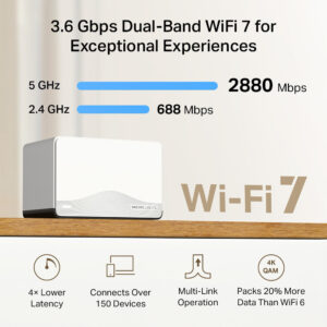 MERCUSYS Whole Home Mesh Wi-Fi 7 System Halo H27BE, 3.6Gbps Dual Band, 2τμχ, V.1.0 | eLabstore.gr MERCUSYS Whole Home Mesh Wi-Fi 7 System Halo H27BE, 3.6Gbps Dual Band, 2τμχ, V.1.0 | Δικτυακά | elabstore.gr