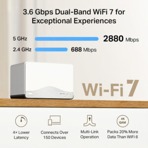 MERCUSYS Whole Home Mesh Wi-Fi 7 System Halo H27BE, 3.6Gbps Dual Band, 3τμχ, V.1.0 | eLabstore.gr MERCUSYS Whole Home Mesh Wi-Fi 7 System Halo H27BE, 3.6Gbps Dual Band, 3τμχ, V.1.0 | Δικτυακά | elabstore.gr