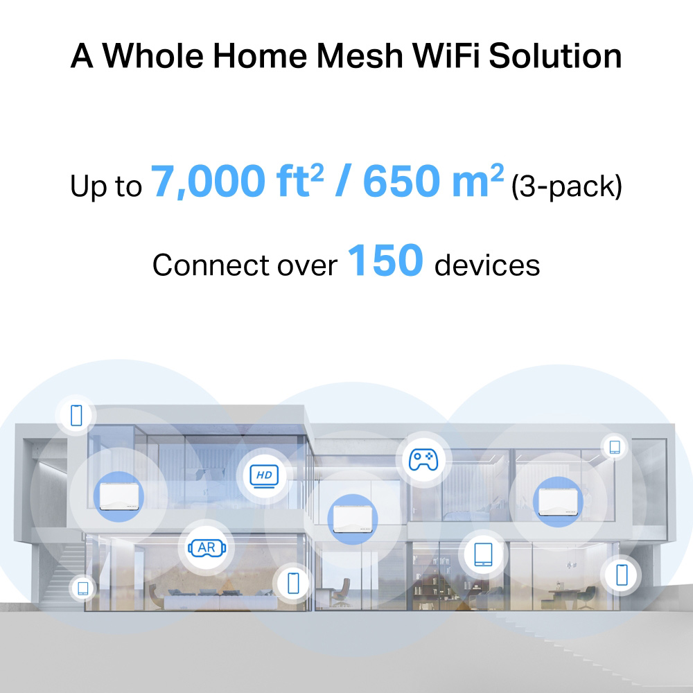 MERCUSYS Whole Home Mesh Wi-Fi 7 System Halo H27BE, 3.6Gbps Dual Band, 3τμχ, V.1.0 | eLabstore.gr MERCUSYS Whole Home Mesh Wi-Fi 7 System Halo H27BE, 3.6Gbps Dual Band, 3τμχ, V.1.0 | Δικτυακά | elabstore.gr