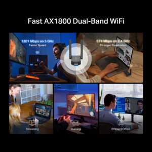 MERCUSYS ασύρματος USB αντάπτορας δικτύου MA72XH, AX1800, Dual Band, V.1.0 | Δικτυακά | elabstore.gr