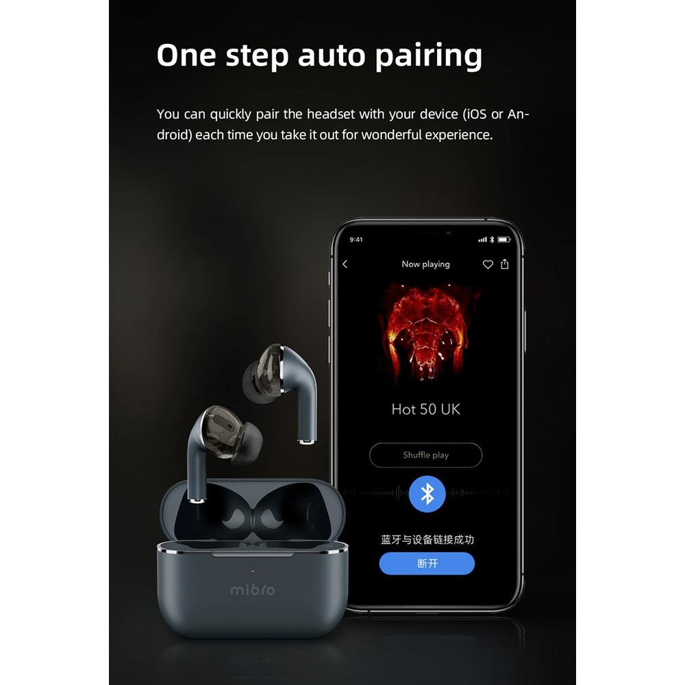 MIBRO earphones με θήκη φόρτισης M1, TWS, ENC, 25/350mAh, μπλε | eLabstore.gr MIBRO earphones με θήκη φόρτισης M1, TWS, ENC, 25/350mAh, μπλε - Image 6