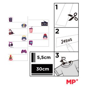 MP θερμοκολλητικές ετικέτες ρούχων gaming PA011-09, 19τμχ | Αναλώσιμα - Είδη Γραφείου | elabstore.gr