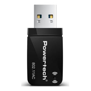 POWERTECH ασύρματος USB αντάπτορας δικτύου PT-1450, 1300Mbps dual band WiFi | Δικτυακά | elabstore.gr