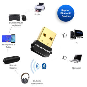POWERTECH USB Bluetooth 5.1 αντάπτορας PT-1452 με εμβέλεια έως 20m | Δικτυακά | elabstore.gr