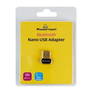 POWERTECH USB Bluetooth 5.1 αντάπτορας PT-1452 με εμβέλεια έως 20m | Δικτυακά | elabstore.gr