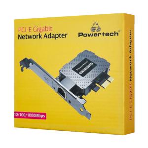 POWERTECH κάρτα επέκτασης δικτύου PCIe σε RJ45 PT-1453, 1000Mbps | Δικτυακά | elabstore.gr
