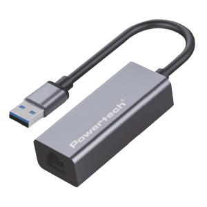 POWERTECH αντάπτορας δικτύου PT-1454, USB, 1000Mbps Ethernet, γκρι | Δικτυακά | elabstore.gr
