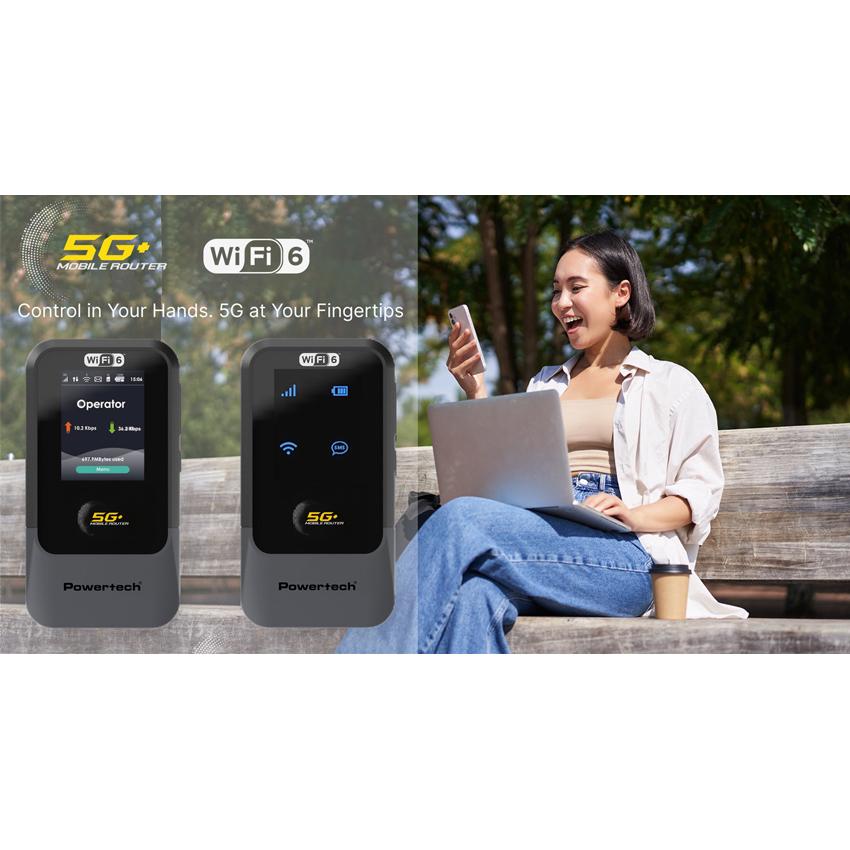 POWERTECH 5G mobile router PT-1512, WiFi 6, AX900 dual band, 4000mAh | eLabstore.gr POWERTECH 5G mobile router PT-1512, WiFi 6, AX900 dual band, 4000mAh | Δικτυακά | elabstore.gr