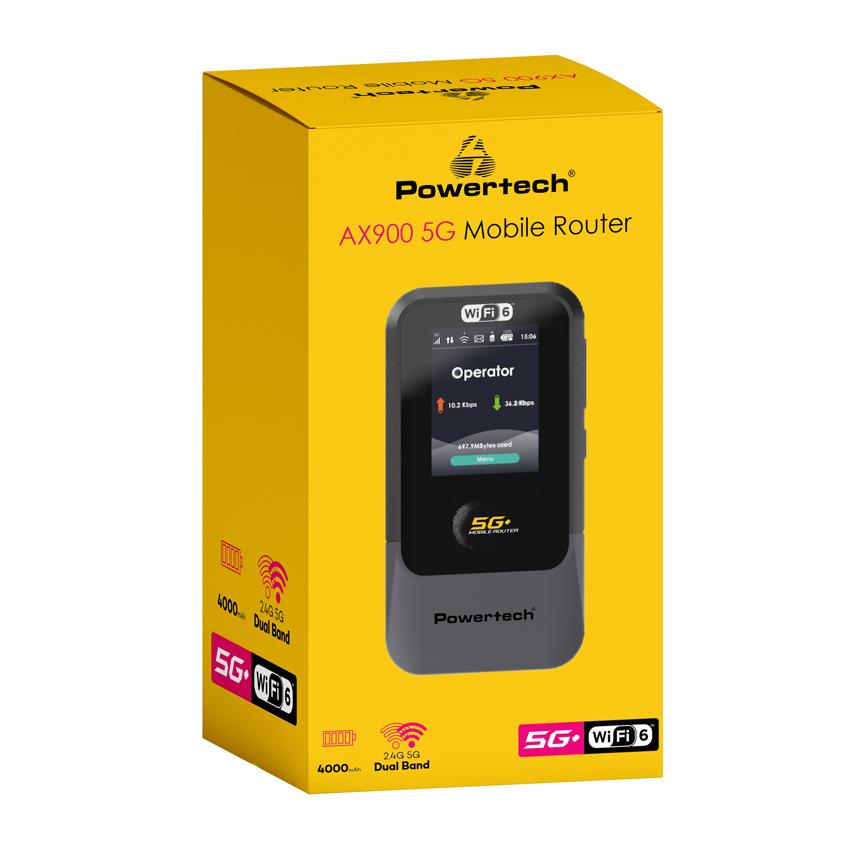 POWERTECH 5G mobile router PT-1512, WiFi 6, AX900 dual band, 4000mAh | eLabstore.gr POWERTECH 5G mobile router PT-1512, WiFi 6, AX900 dual band, 4000mAh | Δικτυακά | elabstore.gr