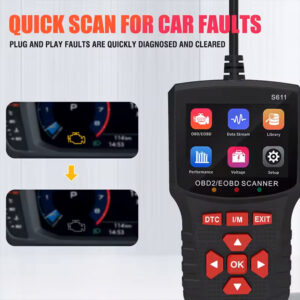 NOYAFA διαγνωστικό αυτοκινήτου OBD II/EOBD S611 | Gadgets - Αξεσουάρ | elabstore.gr