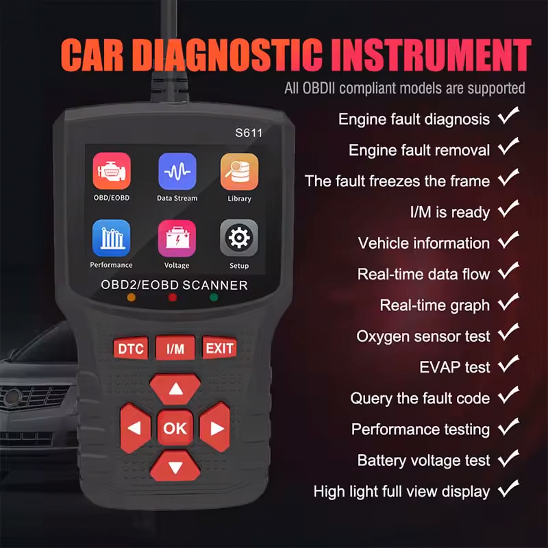 NOYAFA διαγνωστικό αυτοκινήτου OBD II/EOBD S611 | eLabstore.gr NOYAFA διαγνωστικό αυτοκινήτου OBD II/EOBD S611 | Gadgets - Αξεσουάρ | elabstore.gr