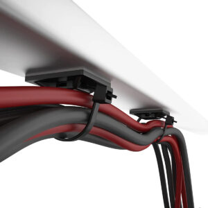 POWERTECH βάσεις δεματικών καλωδίων TIES-081, 3M αυτοκόλλητο, 2.82x2.82cm, μαύρο, 50τμχ | Καλώδια - Αντάπτορες | elabstore.gr
